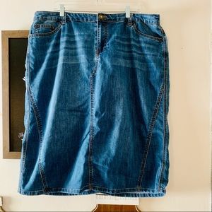 Modest Denim Skirt